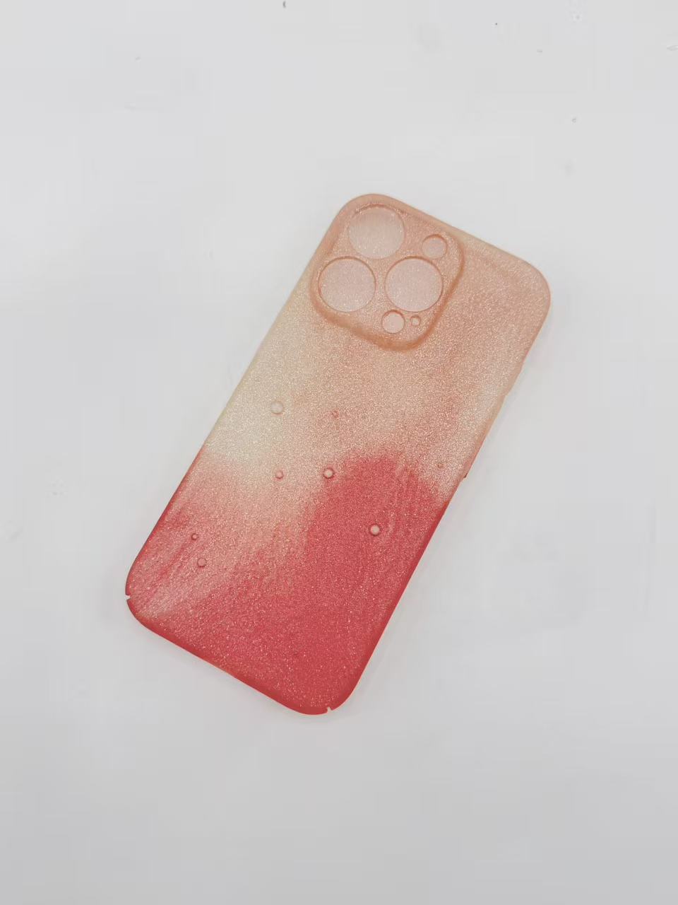 Round 2 result showing color blend and bubble defects