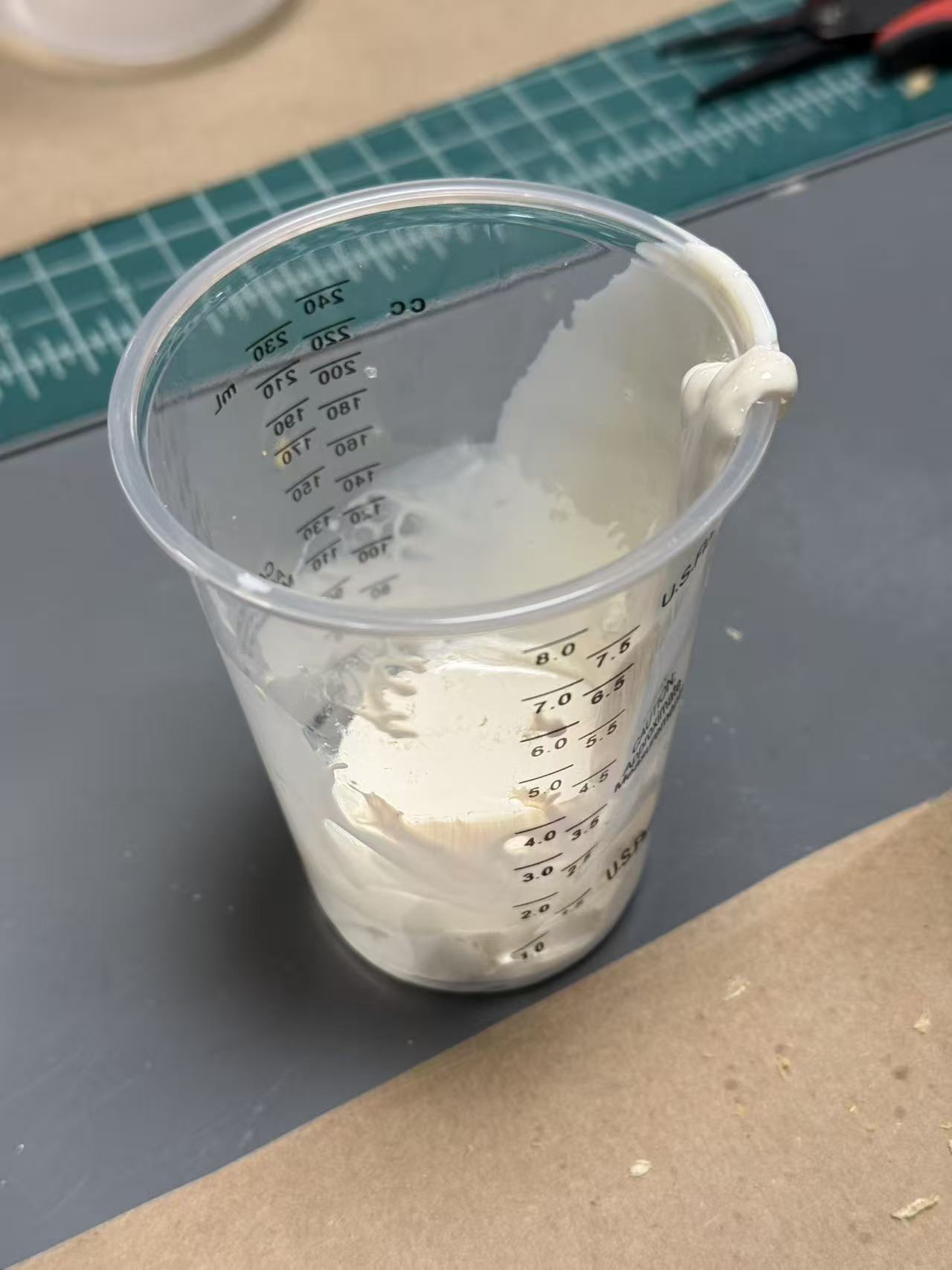 Failed first polyurethane cast