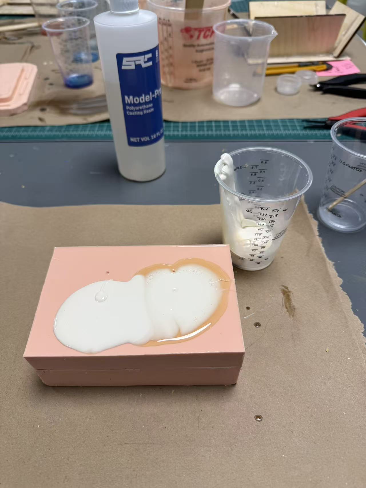 First polyurethane casting attempt