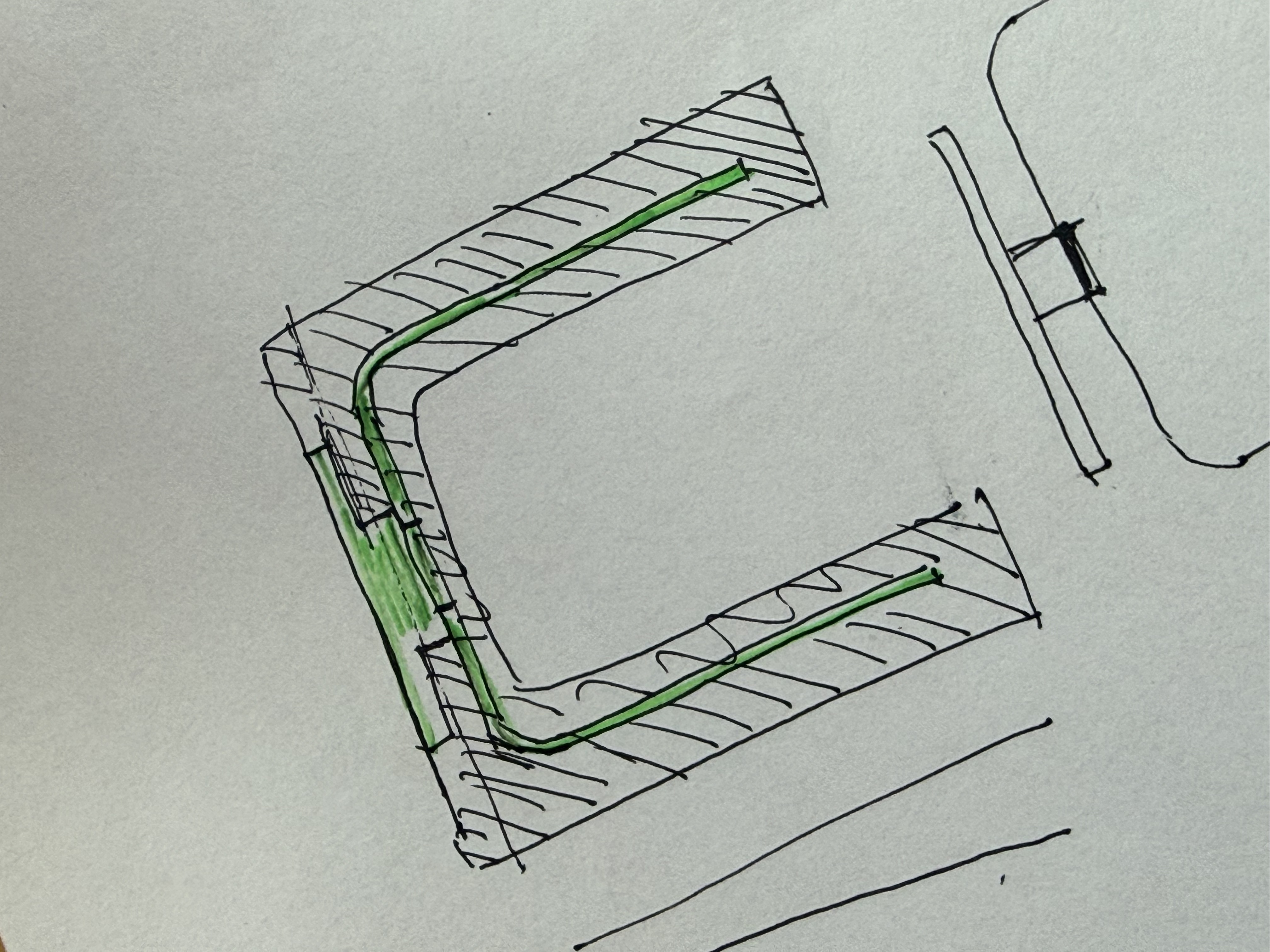 Mold design showing the undercut-prone champagne flute shape