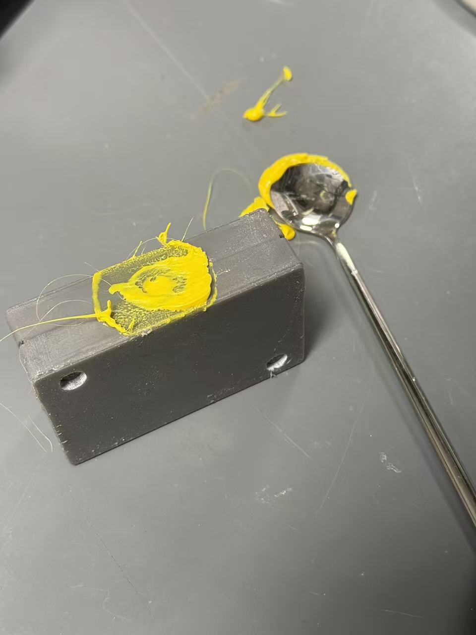 Mold right after injection, before opening