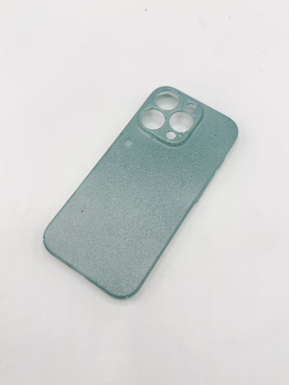 Silicone Mold Experiment — finished glitter resin phone case